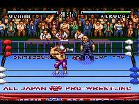 une photo d'Ã©cran de Zen Nihon Pro Wrestling sur Nintendo Super Nes